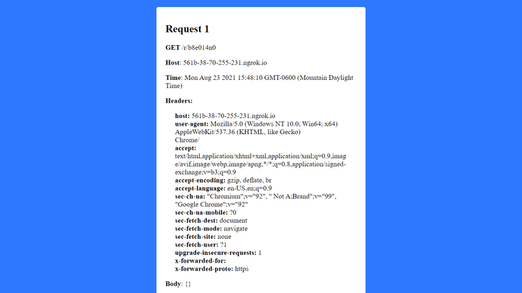 MessageBucket application