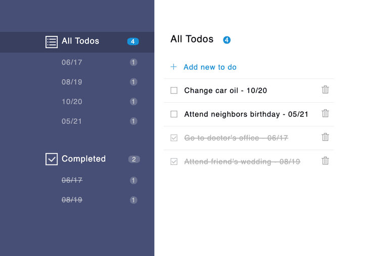 TodoList application